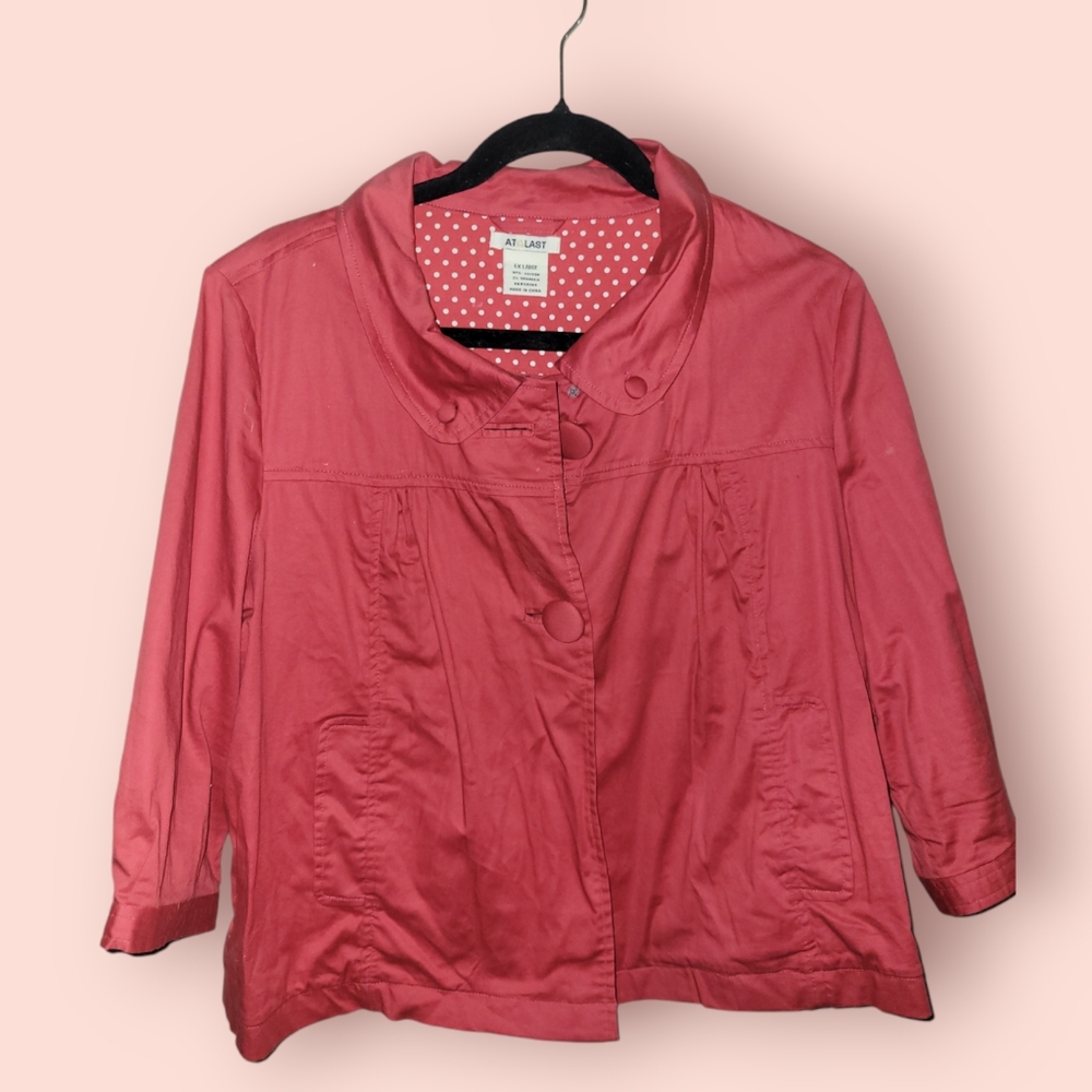 At Last Swing Jacket with 3/4 Length Sleeves Size XL